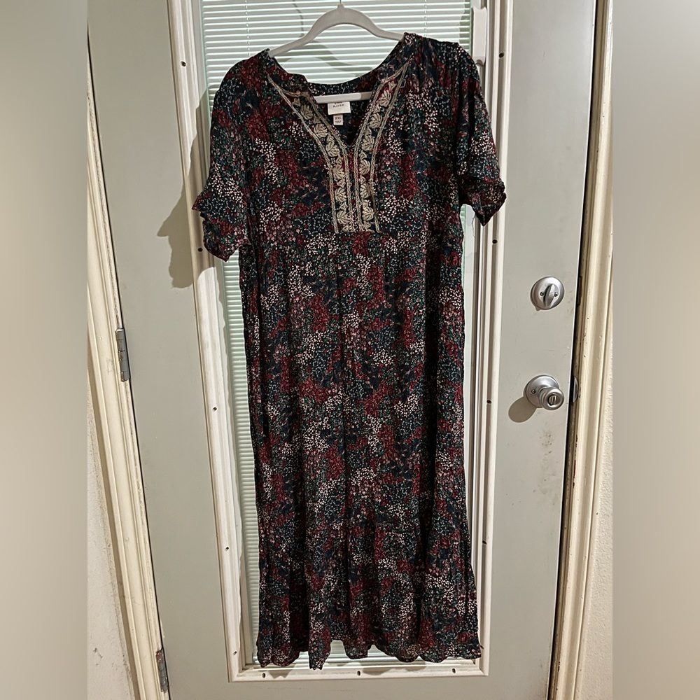 Midi floral print dress